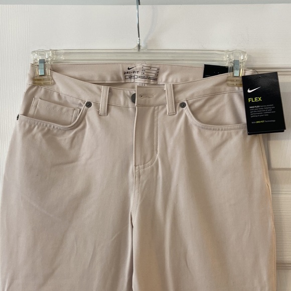 Nike Dri -Fit Slim Fit Gold Pants size 4 inseam 28” brand new with tag - Picture 2 of 12